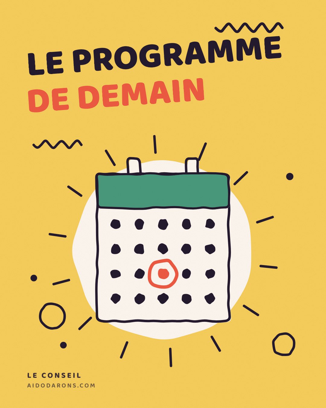 Affiche : Le programme de demain