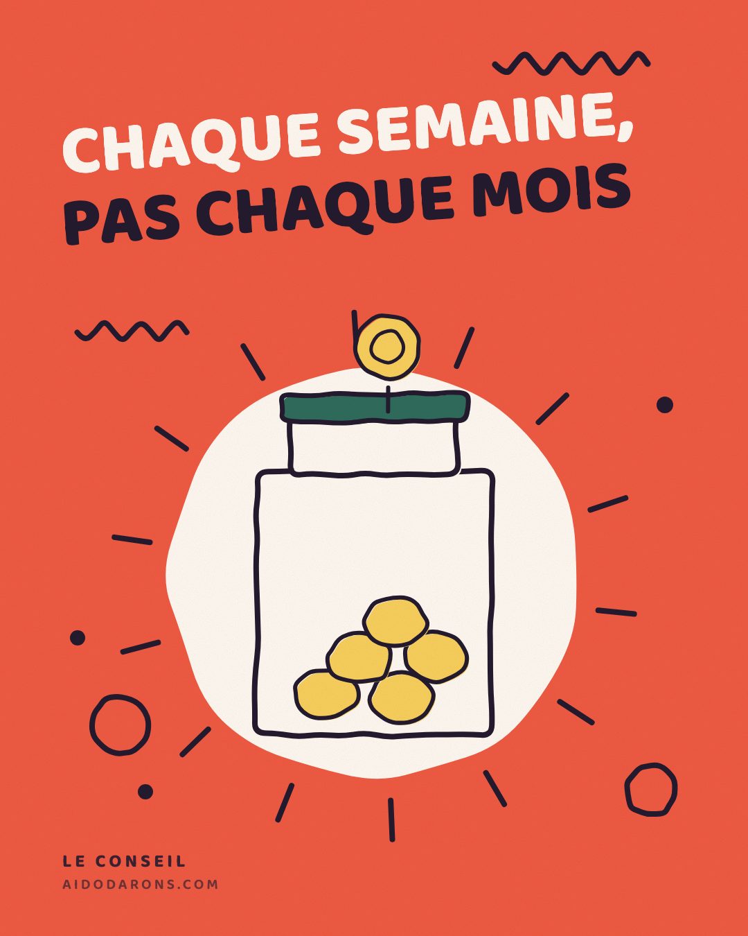 Affiche : Chaque semaine, pas chaque mois