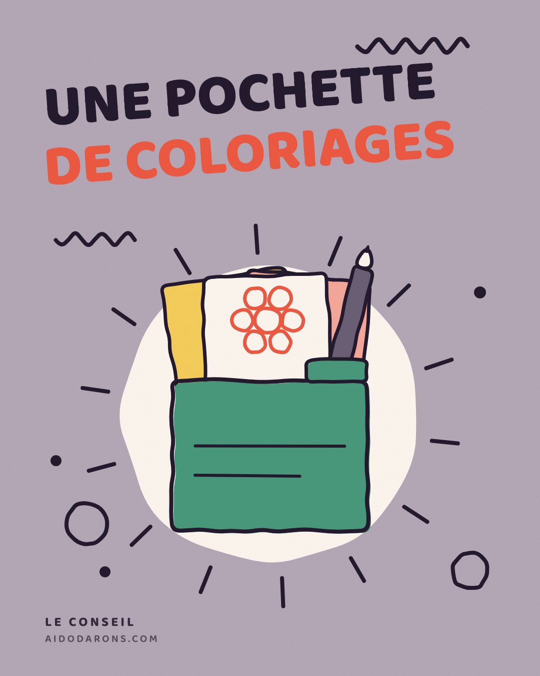 Affiche : Une pochette de coloriages