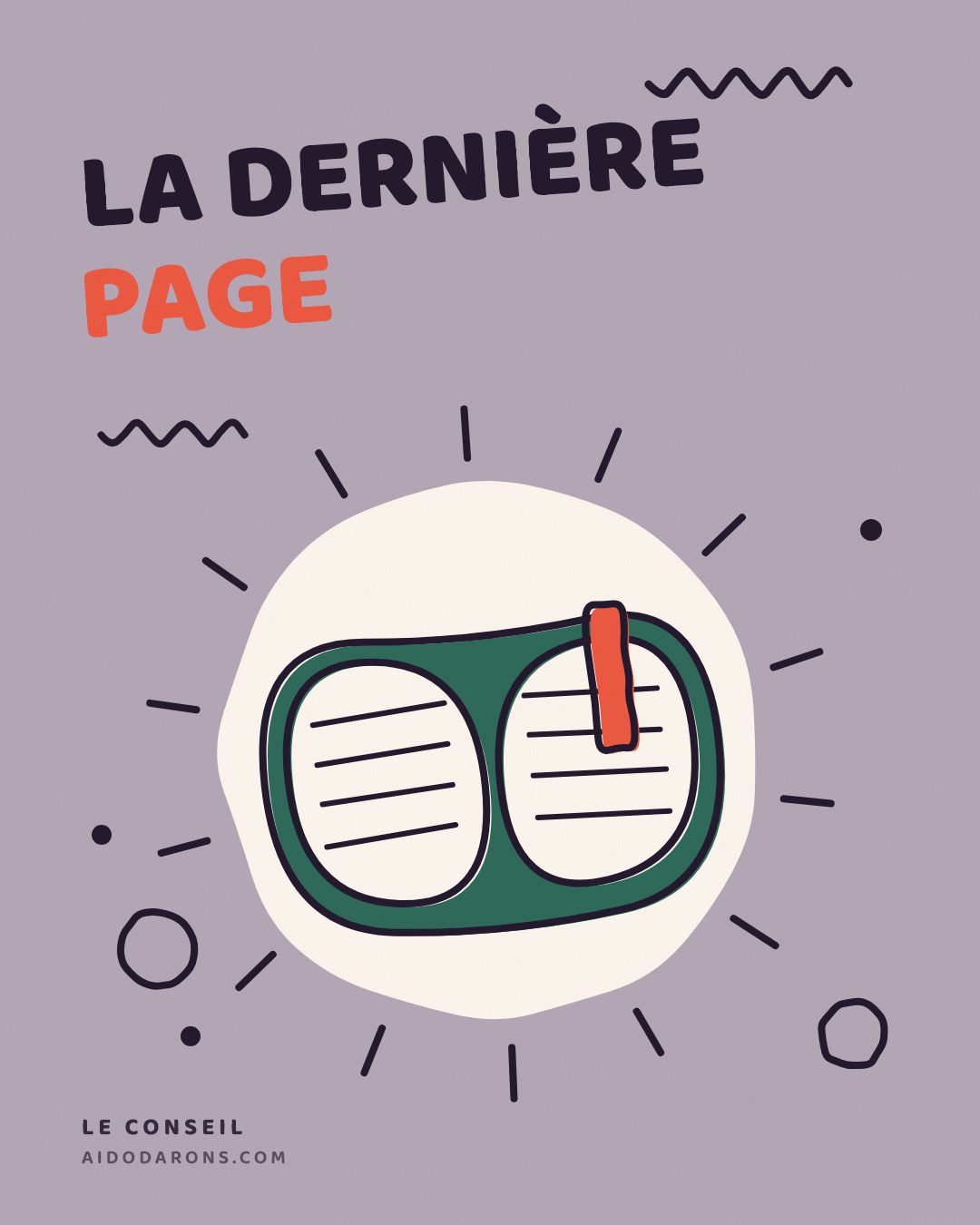 Affiche : La dernière page