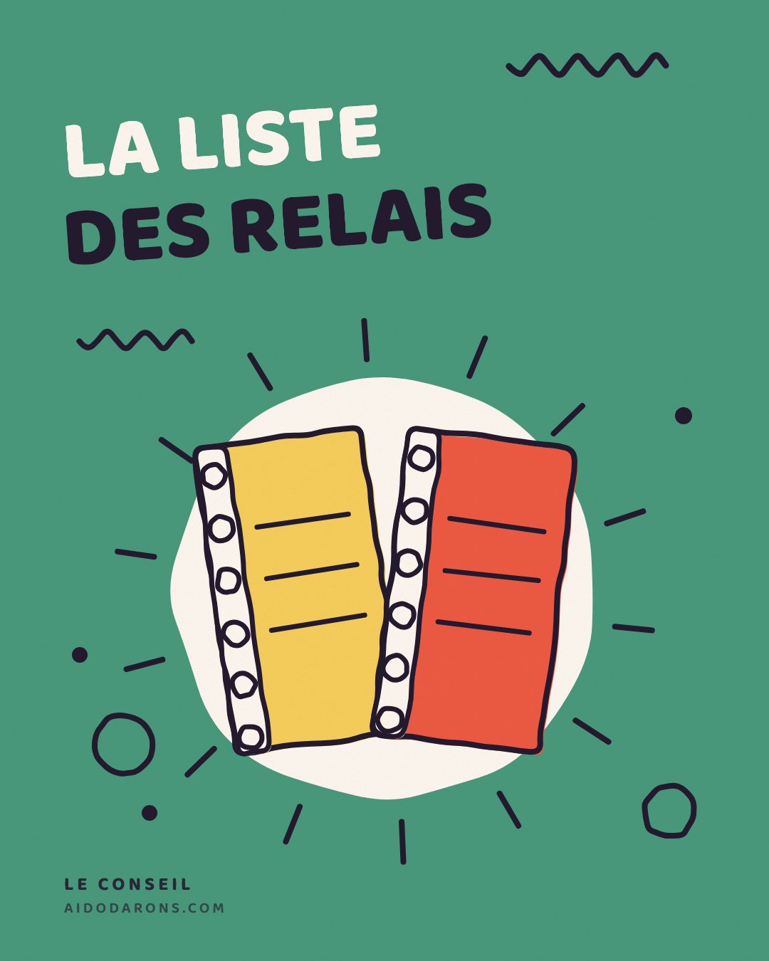 Affiche : La liste des relais